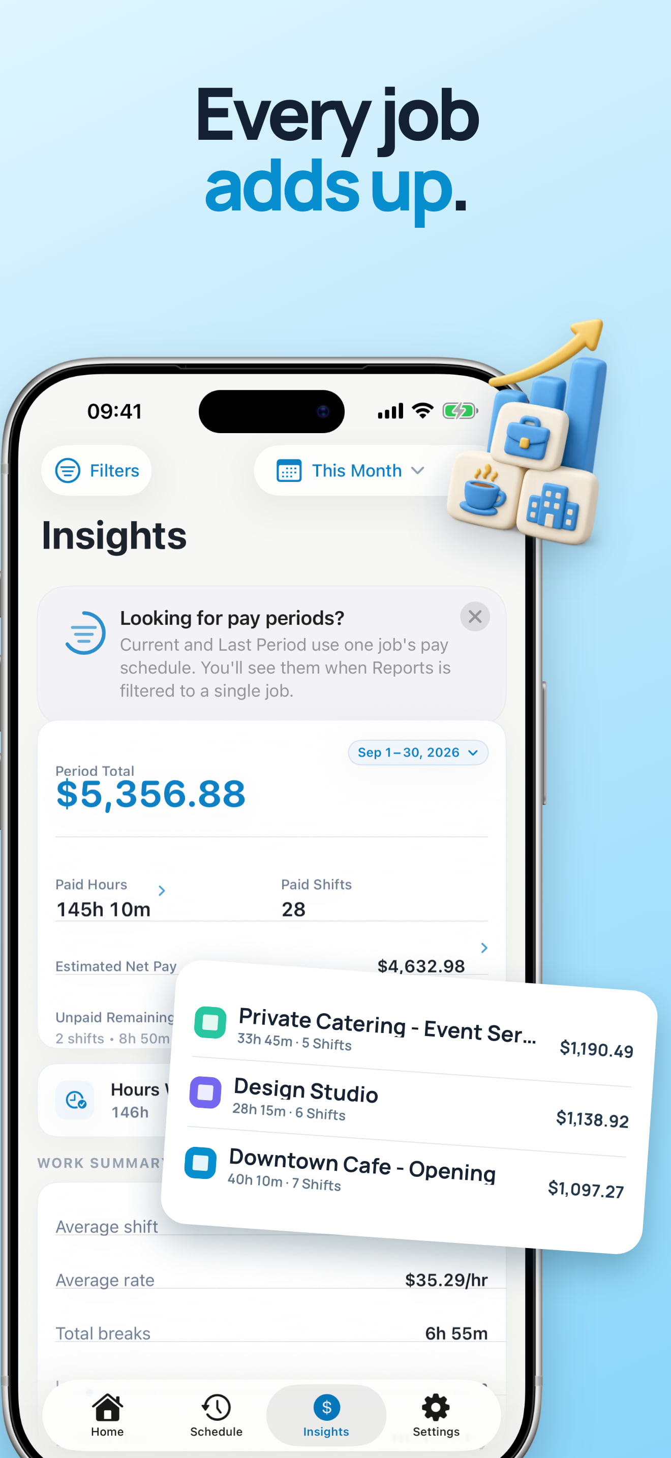 Multiple Job Time Tracker With Tasks and Tags